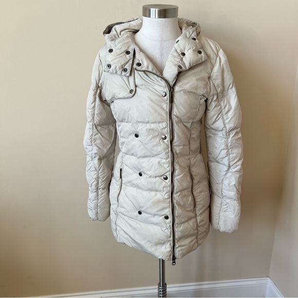Add Hooded Double Breasted Quilted goose down Puffer Jacket nbnn - Picture 1 of 14